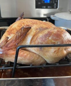 Viking Culinary 3-Ply Stainless Steel Roasting Pan, Includes a Nonstick Rack, Dishwasher, Oven Safe, Works on All Cooktops including Induction 44 7145tUWbJ1L