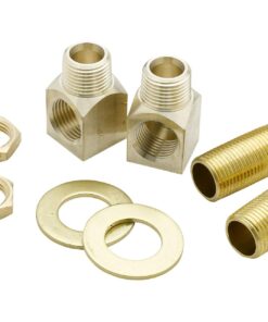 T&S Brass B-0230-K Installation Kit for B-0230 Style Faucets. Two short elbows, nipples, lock nuts and washers that provide 1/2" NPT male inlet and outlet when assembled 7 7145zwzHwjL