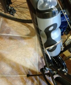 Schwinn Bike Bottle Holder With Water Bottle, 23 Oz. BPA-Free Squeeze Sport Bottle and Durable Alloy Cage, Easy To Mount Cycling Accessory 23 Ounces 51 7146I70CZBL