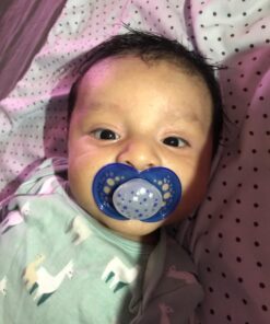 MAM Night Pacifiers , MAM Pacifiers 6+ Months, Best Pacifier for Breastfed Babies, Glow in the Dark Pacifier, Baby Boy Pacifier, 6-16 (Pack of 2) 58 7146XBbWaqL