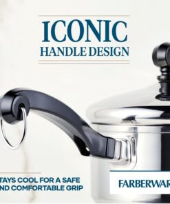 Farberware Classic Stainless Steel 1-Quart Covered Straining Saucepan, Silver Saucepan w/ Straining Lid (1 Quart) 17 7146a8zYIFL