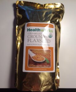 Healthworks Flax Seed Ground Powder Cold Milled Raw Organic (32 Ounces / 2 Pounds) | All-Natural | Contains Protein, Fiber, Omega 3 & Lignin/Lignan | Smoothies, Coffee, Shakes & Oatmeal 26 7146mHexVcL