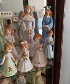 Enesco Growing Up Girls “Brunette Graduate” Porcelain Figurine, 7.5” Blue 5 7147F7YgNvL