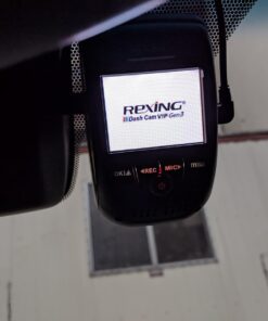 Rexing V1P 3rd Generation Dual 1080p Full HD Front and Rear 170 Degree Wide Angle Wi-Fi Car Dash Cam with Supercapacitor, 2.4" LCD Screen, G-Sensor, Loop Recording, Mobile App V1P Gen3 36 7147tvQ70SL