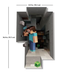 JINX Minecraft Digging Removeable Wall Cling Decal Sticker for Kids Room 10 7148M Cx9KL