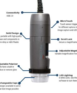 Dino-Lite USB Digital Microscope AM4115ZT - 1.3MP, 10x - 200x Optical Magnification, Measurement, Polarized Light (Discontinued) 10 7149KZovunL