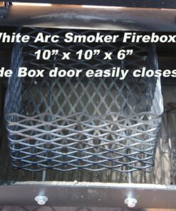 White Arc Smokers Charcoal Basket (Offset Smokers with Firebox) 10" x 10" x 6" 15 714AGpFMVKL