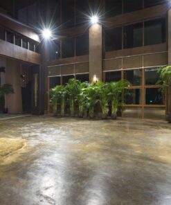 SOLLA 150W LED Flood Light, IP66 Waterproof, 12000lm, 800W Equivalent, Super Bright Outdoor Security Lights, 6000K Daylight White, Outdoor Floodlight for Garage, Garden, Lawn and Yard 27 714BK rO9L