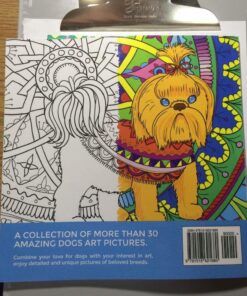 Amazing Dogs: Adult Coloring Book (Stress Relieving Creative Fun Drawings to Calm Down, Reduce Anxiety & Relax.) 44 714BapiJu5L 2