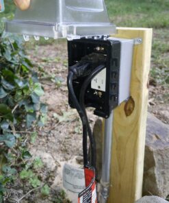 TayMac MM510C Single-Gang Horizontal/Vertical Weatherproof Receptacle Cover, 3.75 Inches Deep, Clear 33 714BemUVO5L