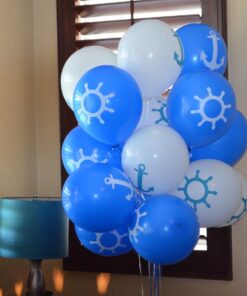 Fun Express Nautical Print Latex Balloons - 24 Pieces 8 714CErezVOL