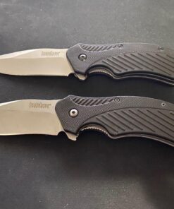 Kershaw Clash Pocketknife, 3" 8Cr13MoV Steel Drop Point Blade, Assisted One-Handed Flipper Opening, Folding Utility EDC 40 714Cm1dx4dL