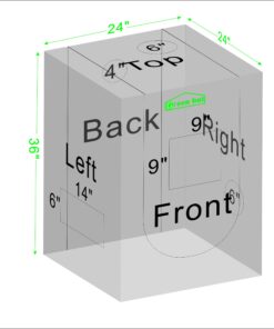 Green Hut 2x2 Grow Tent, 24"x24"x36" 600D Mylar Hydroponic Growing Tents for Plants Inside Reflective Grow Tent Growing Room Hydroponic System 24"X24"X36" 25 714CzBHyjdL