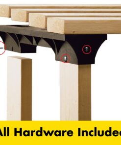 Alternative view of 2x4basics 90124MI Custom Shelving and Storage System Shelflinks, Black, 6 Pack