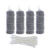 SUNHE 40 Pieces Lint Traps For Washing Machine, Snare Laundry Mesh Washer Hose Filter with 40 Pieces Cable Ties (40) 44 714Doxjh6LL