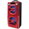 Sylvania SP328-Red, Portable Speaker with Bluetooth, Connect to iPhone, iPad or Android, Double Subwoofer Heavy Bass, Perfect for Events, Red 54 714DtK0u4mL