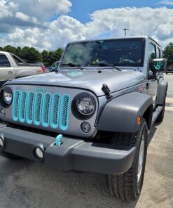 Opall Black Bezels Front Light Headlight Angry Bird Style Trim Cover for Jeep Wrangler JK JKU Rubicon Sahara 2007-2018, not for JL 37 714E5M5kYpL