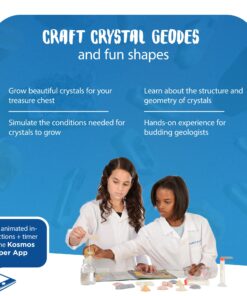Thames & Kosmos Crystal Growing Science Kit Grow Over A Dozen Crystals with 15 Experiments, Includes Storage Case & 32 Page Color Laboratory Manual Crystal Growing Original 24 714FFLuo6WL 1