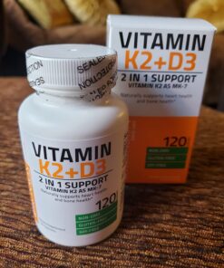 Bronson Vitamin K2 (MK7) with D3 Supplement Non-GMO Formula 5000 IU Vitamin D3 & 90 mcg Vitamin K2 MK-7 Easy to Swallow Vitamin D & K Complex, 120 Capsules 120 Count (Pack of 1) 40 714GSNnbrQL 2