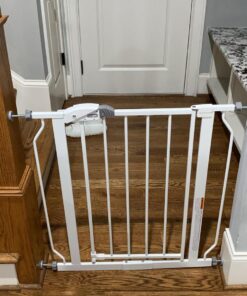 Regalo Easy Step 38.5-Inch Wide Walk Thru Baby Gate, Includes 6-Inch Extension Kit, Pressure Mount Kit, Wall Cups 38.5" Wide 35 714Gu3S D8L