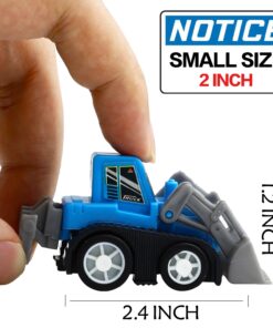 Yeonha Toys Pull Back Vehicles, 12 Pack Mini Assorted Construction Vehicles and Race Car Toy, Vehicles Truck Mini Car Toy for Kids Toddlers Boys Child, Pull Back and Go Car Toy Play Set 28 714HI3uC72L