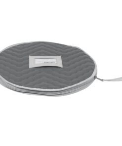 Richard's Homewares - Micro Fiber Deluxe Six Piece Accessory Storage Set - Gray (1 Pack) 1 Pack 22 714HfmEk54L