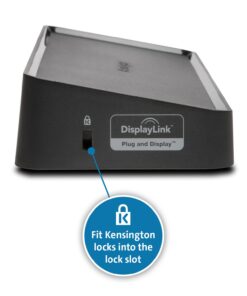 Kensington Universal USB3.0 Mountable Dual Display Docking Station for Windows, Mac, and Surface (Dual Video HDMI & DVI / VGA, 6 USB Ports, Gigabit Ethernet, Audio) 13 714HzEUxIXL