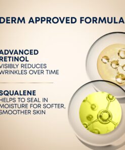 RoC Retinol Correxion Deep Wrinkle Anti-Aging Night Cream, Daily Face Moisturizer with Shea Butter, Glycolic Acid and Squalane, Skin Care Treatment, Christmas Gifts & Stocking Stuffers, 1 Ounces 1 Fl Oz (Pack of 1) 32 714IBA8NejL