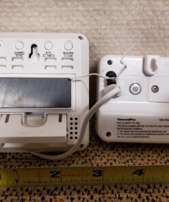 ThermoPro TP63B Indoor Outdoor Thermometer Wireless Hygrometer, 500FT Inside Outside Thermometer, Remote Temperature Monitor with Cold-Resistant Sensor, Outdoor Thermometers for Patio Home Greenhouse 39 714IEPWqZ6L