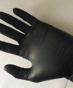 AMMEX Black Nitrile Exam Gloves, Box of 100, 3 Mil, Size Small, Latex Free, Powder Free, Textured, Disposable, Non-Sterile, Food Safe, ABNPF42100BX Small (Pack of 100) 45 714JCLoyodL