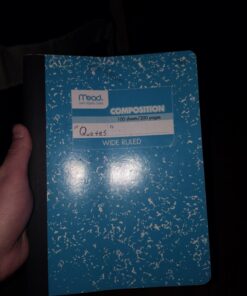 Mead Composition Notebooks, 12 Pack, Wide Ruled Paper, 9-3/4" x 7-1/2", 100 Sheets per Comp Book, Color Will Vary (73389) 32 714JZ9165TL