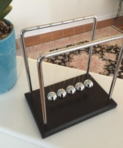 PowerTRC Newtons Cradle Balance Balls 7 1/4" | Science Physics Gadget | Desk Toys & Accessories 18 714K7IO2EBL