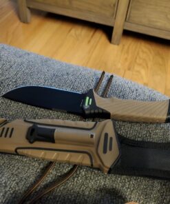 StatGear Surviv-All Fixed-Blade Bowie Knife with Sheath, Firestarter, Sharpener & Cord Cutter for Hunting Camping Outdoors Hiking EDC 23 714K8QwQThL 1