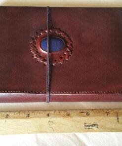 Leather Chakra Journal: Unlock Your Inner Magic with 7 Stones Celtic Notebook | Leather Bound Journal, Book of Shadows & Wiccan Gift | Diary with Lock for Witches, Goth Lovers, and D&D Enthusiasts Blank Paper 38 714KItNnAUL