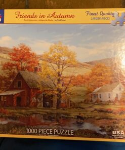 White Mountain Puzzles Friends in Autumn - 1000 Piece Jigsaw Puzzle 22 714KcjWSbaL