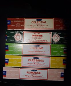 Nag Champa Sunrise Sandalwood Midnight Patchouli Celestial Fortune Blessings Romance Super Hit Jasmine Blossom Rain forest by Satya Gift Set 61 714KlbrvH2L