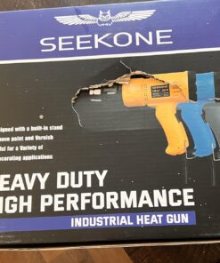 SEEKONE Heat Gun 1800W 122℉~1202℉(50℃- 650℃)Fast Heating Heavy Duty Hot Air Gun Kit Variable Temperature Control Overload Protection with 4 Nozzles for Crafts, Shrinking PVC, Stripping Paint(5.2FT) 42 714LYkGkAlL