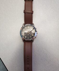 Fossil Grant Men's Watch with Chronograph Display and Genuine Leather or Stainless Steel Band Brown 41 714MncLoLxL