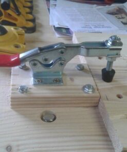 POWERTEC 20301 Quick Release Horizontal Toggle Clamp 225D - 500 lb Holding Capacity w Rubber Pressure Tip, 1PK 225D, 500lbs 22 714Mzon6EeL