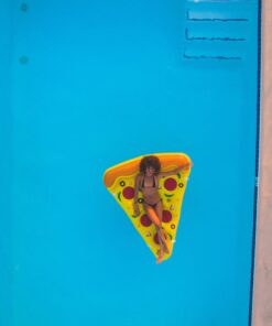 Swimline Inflatable Pizza Slice Pool Float, Multicolor 25 714N5GRXYfL
