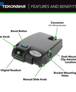 Tekonsha 90160 Primus IQ Electronic Brake Control, Grey 21 714NIsM2TBL
