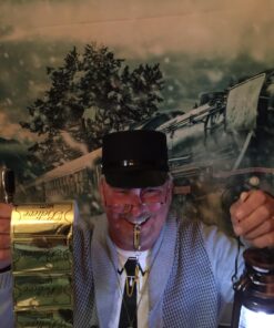 Adult Navy Blue Train Engineer Conductor Driver Hat Costume Accessory 19 714Nat 7JVL