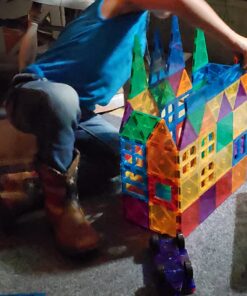 MAGBLOCK 120 PCS Magnetic Blocks, Magnetic Tiles Building Blocks for Kids Toys Magnet Toys Set 3D Building Blocks for Toddler Boys and Girls 120pcs magnetic tiles 30 714O l4GuHL