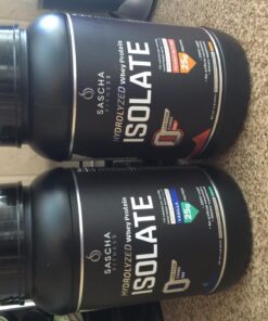 SASCHA FITNESS Hydrolyzed Whey Protein Isolate,100% Grass-Fed (2.3 Pounds, Peanut Butter) 25 714OPoSPwpL