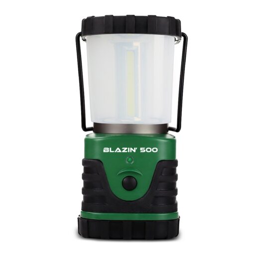 Blazin Ultra Bright Camping Lantern - Waterproof, Portable & Lightweight, 500 Lumens Battery Operated Camping Light - Ideal for Camping, Hurricane, Power Outages & Emergencies 500 Lumen Green