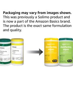 Alternative view of Amazon Basics Disinfecting Wipes, Lemon & Fresh Scent, Sanitizes, Cleans, Disinfects & Deodorizes, 255 Count (3 Packs of 85) (Previously Solimo) (Packaging May Vary) 85 Count (Pack of 3) 3 Pack--2 Lemon, 1 Fresh