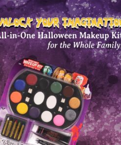 Kangaroo Halloween Super Family Makeup Kit: Professional SFX Face & Body Paint for Zombie Cosplay, Injuries, & Blood Effects 45 714Qerl2tL