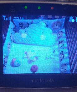 Motorola MBP36S Remote Wireless Video Baby Monitor with 3.5-Inch Color LCD Screen, Remote Camera Pan, Tilt, and Zoom 1-Camera 45 714SFeACGTL