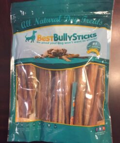 Best Bully Sticks All Natural 6 Inch Thick Bully Sticks for Large Dogs - USA Baked & Packed - 100% Free-Range Grass-Fed Beef - Single-Ingredient Grain & Rawhide Free Dog Chews - 18 Pack 6" (18 Pack) 59 714T2r0QaHL 1