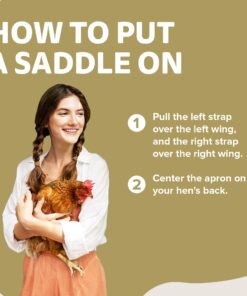 Hen Saver Poultry health equipment Single Strap Hen Apron Chicken Saddle, Khaki, Large US 24 714UJmk6FcL